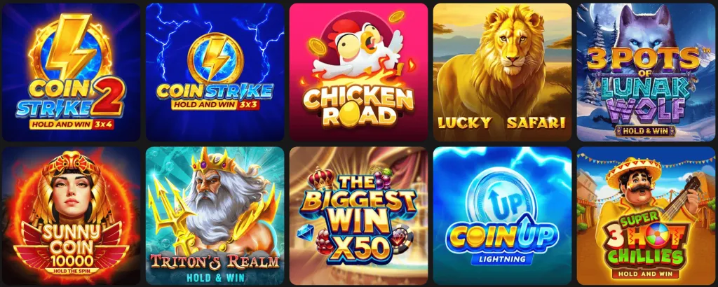 Spellen en Providers Hidden Jack Casino